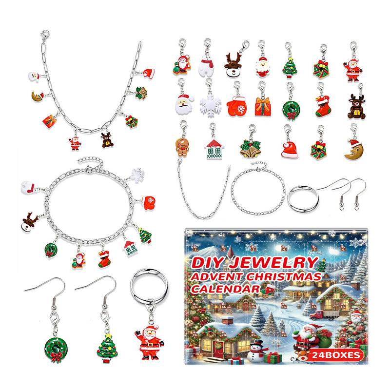 Jewelry Making Kit For Kids - เครื่องประดับคริสต์มาส Advent ปฏิทิน DIY สร้อยข้อมือชุด 2025