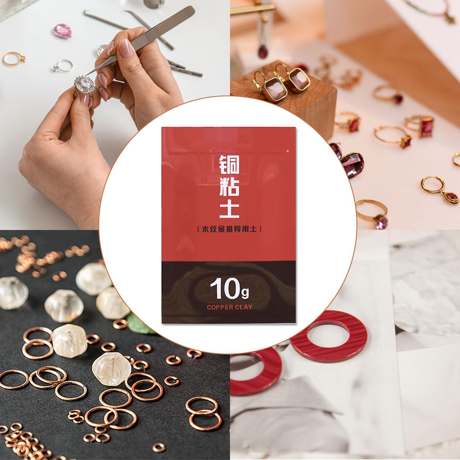 Jewelry Making Kit Professional - ชุดดินปั้นโลหะทองแดงสำหรับทำเครื่องประดับ สำหรับมือใหม่และผู้ใหญ่ ชุด DIY สำหรับทำแหวน กำไล