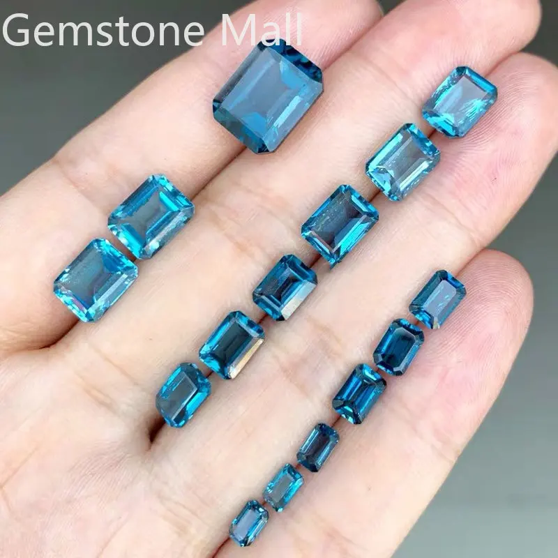 Jewelry Making In London - มรกตตัดธรรมชาติ Topaz 4 มม.* 6 มม.ถึง