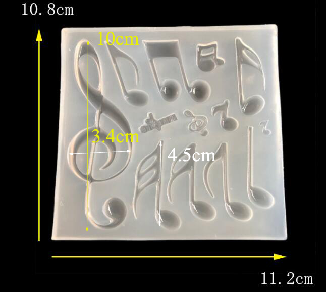 Jewelry Making Notes - 1PC เพลงหมายเหตุแม่พิมพ์ซิลิโคน UV เรซินแม่พิมพ์ซิลิโคนจี้ทําด้วยมือ DIY สําหรับเครื่องประดับทําเครื่องมืออีพ็อกซี่เรซินแม่พิมพ์หัตถกรรม