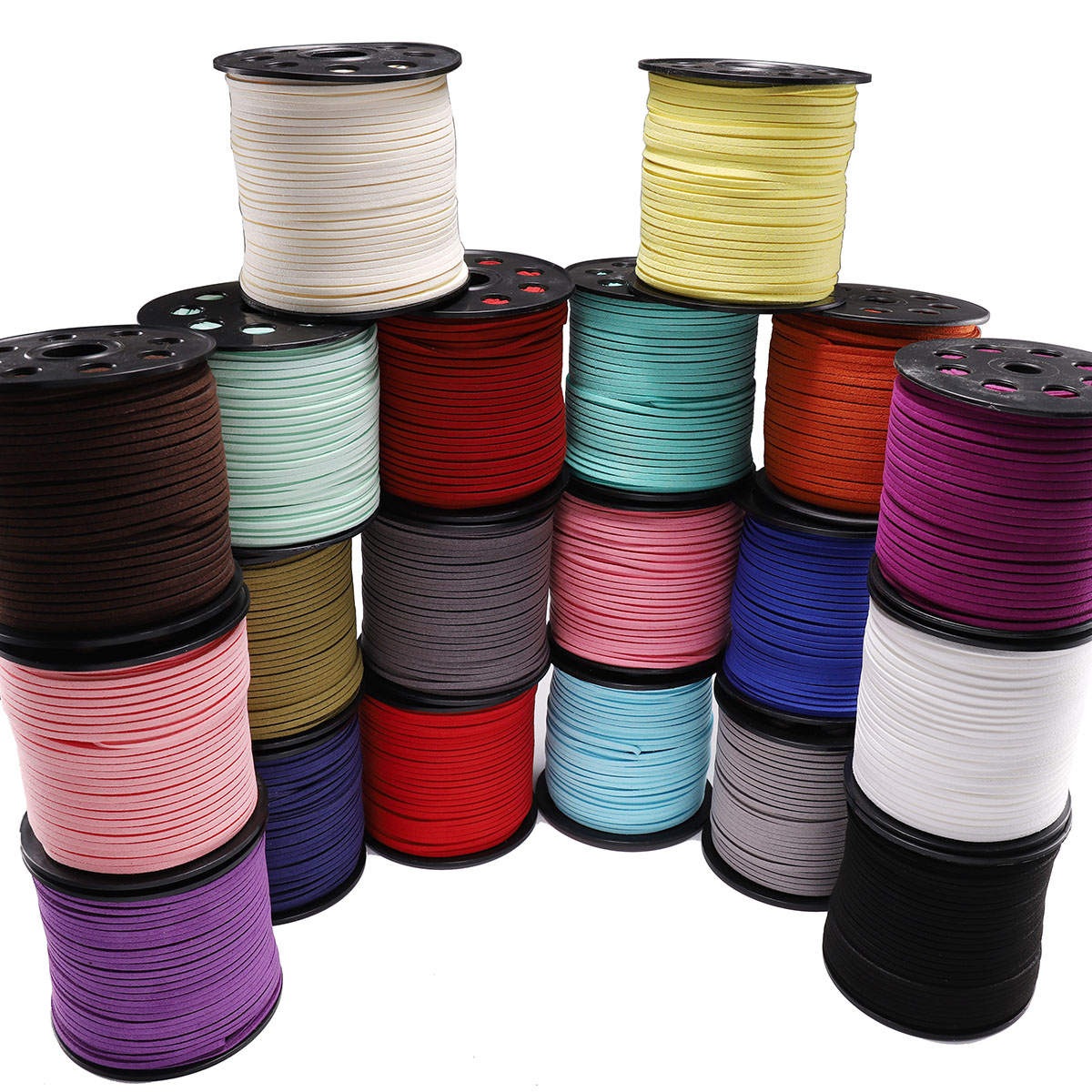 Bead Mat Velvet - 5-20เมตร2.5มิลลิเมตรแบน Faux หนังกำมะหยี่เกาหลีทำด้วยมือลูกปัดสร้อยข้อมือ DIY สำหรับเครื่องประดับทำผลการค้นหา