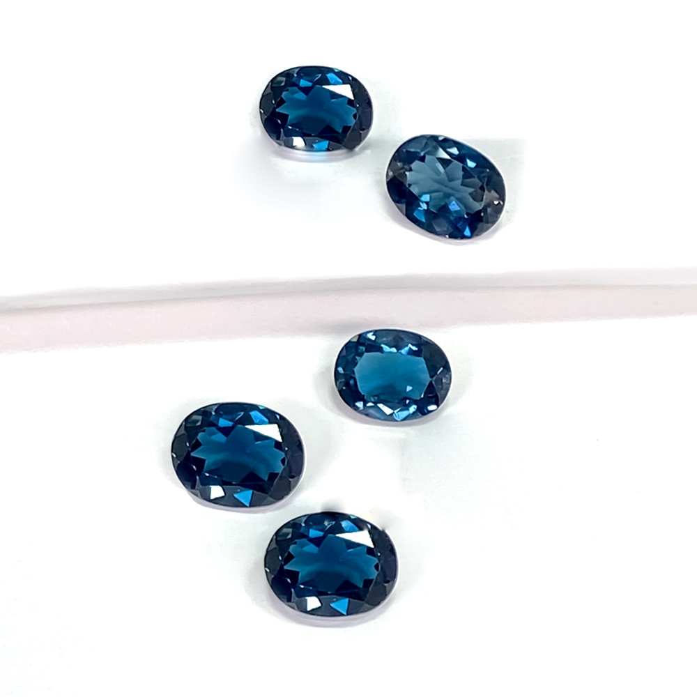 Jewelry Making In London - 20 ชิ้น 10 ชิ้น ลอนดอนบลูโทแพซ รูปไข่