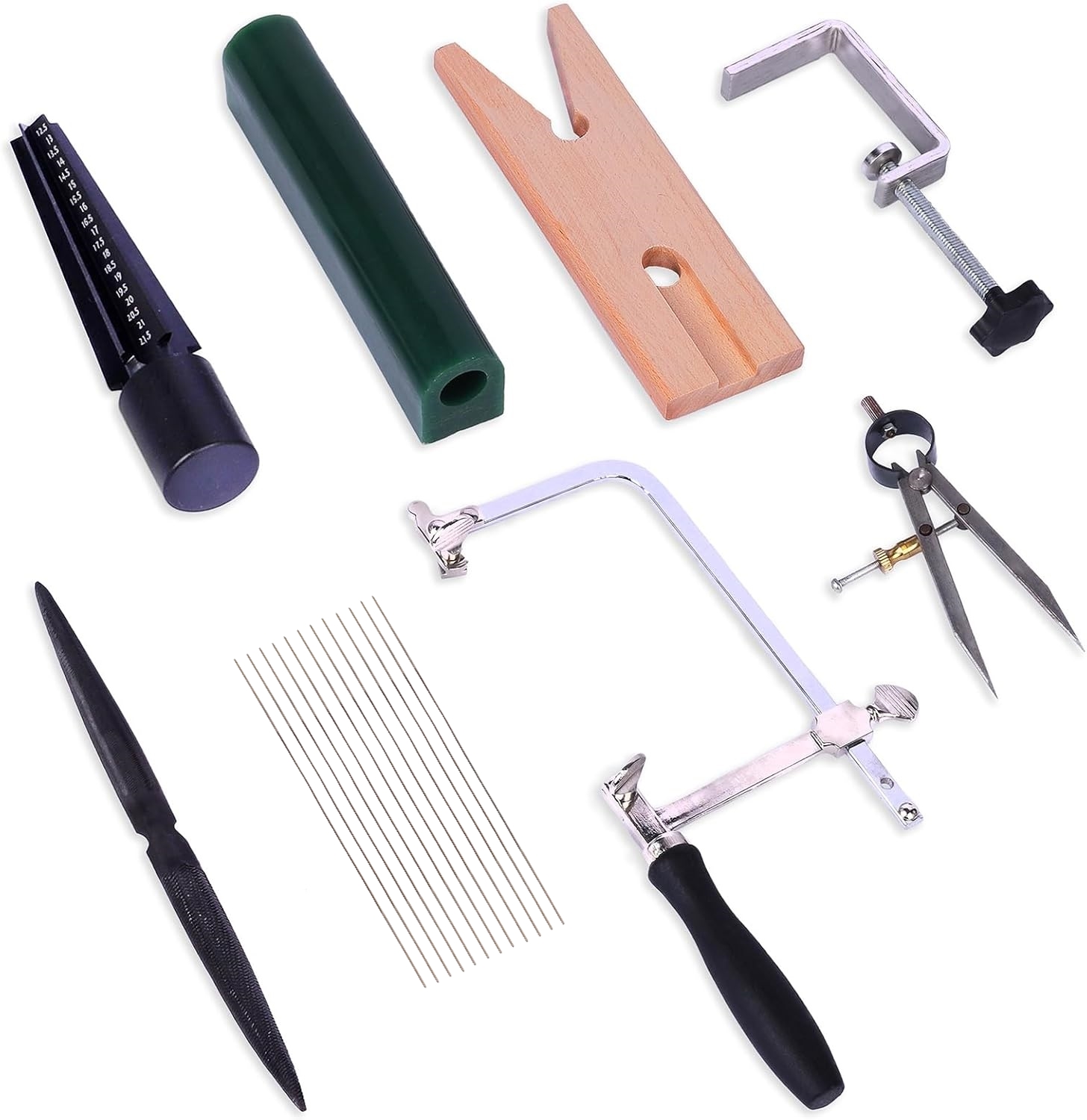 Jewelry Making Kit Professional - ชุดแกะสลักขี้ผึ้งสำหรับทำเครื่องประดับมืออาชีพ พร้อมแม่พิมพ์แหวน เลื่อย ตะไบ และเครื่องมือหล่อขี้ผึ้งแบบ Lost