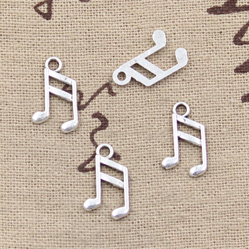 Jewelry Making Notes - 100pcs Charms น่ารัก Musical Note 13x8