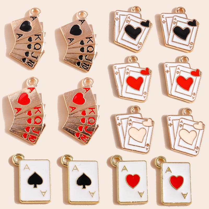 Jewelry Making Game - 10Pcs เกมโป๊กเกอร์ Ace Broadway Charms Charms