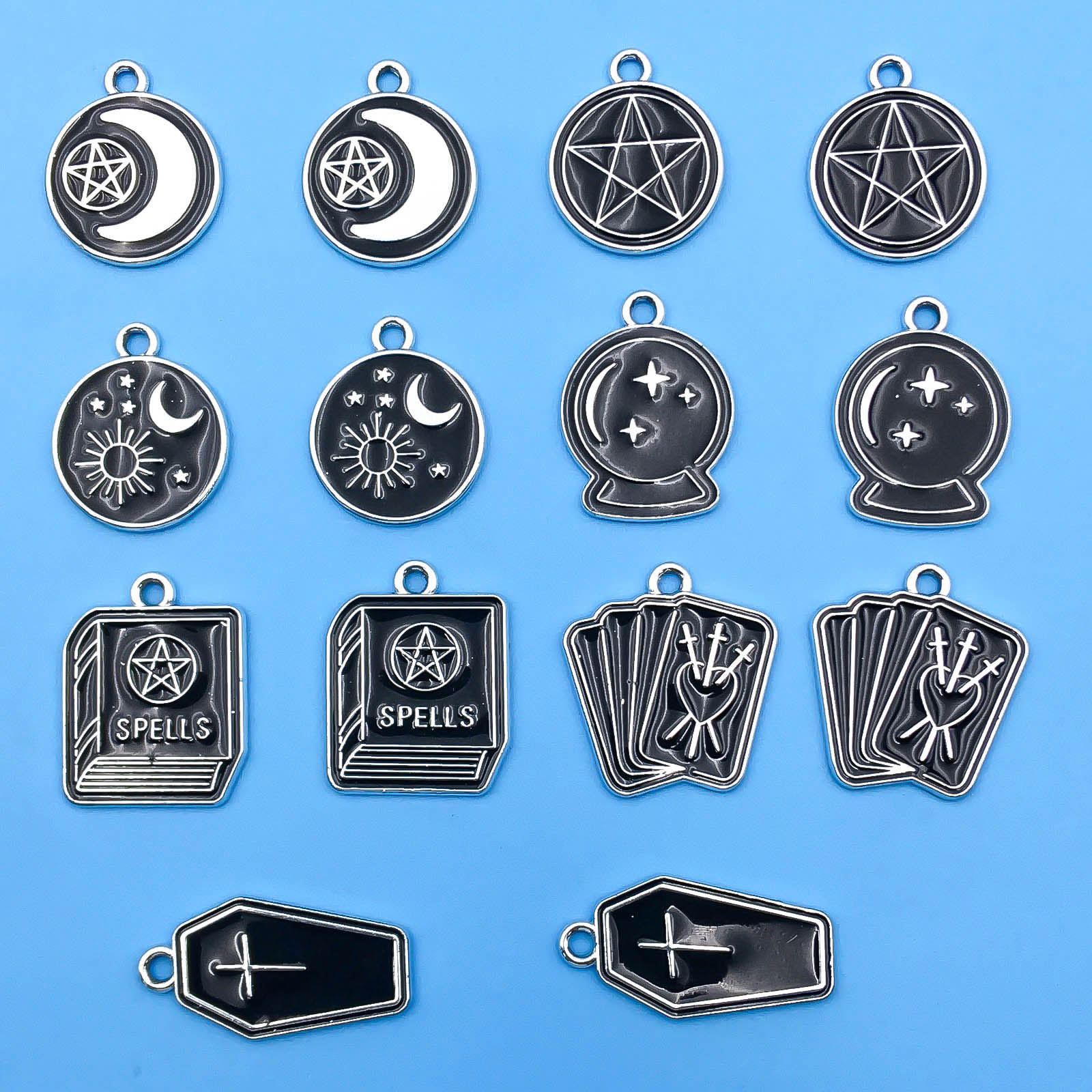 Jewelry Making Guide Book - 10/14 ชิ้น/แพ็ค Moon Star Cross Book