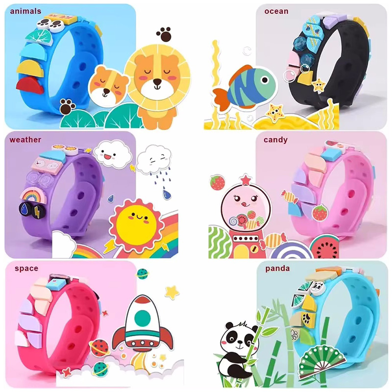 Jewelry Making Kit - 6 ชิ้น/เซ็ตเด็กบล็อกอาคาร Dots สร้อยข้อมือ DIY Creative