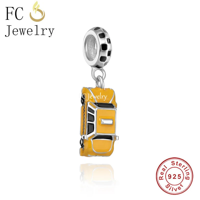 Jewelry Making York - เอฟซีเครื่องประดับพอดีกับกระทะเดิมเสน่ห์สร้อยข้อมือ925เงินสเตอร์ลิงเพื่อนทีวีนิวยอร์กลูกปัดรถแท็กซี่สำหรับการทำ2024 Berloque ผู้หญิง