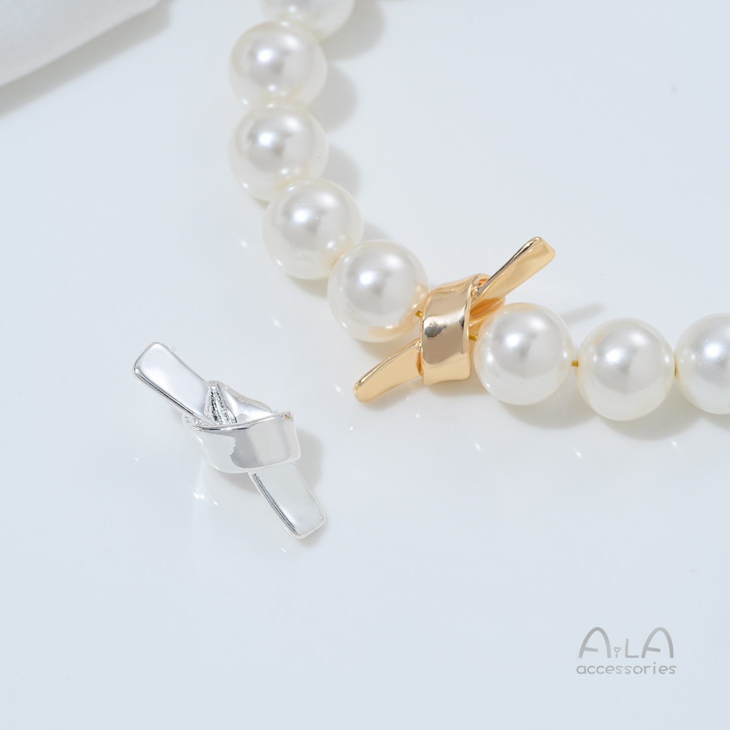 Jewelry Making Knots - ลูกปัดรูปโบว์เคลือบทองแดง 14K สีทองขัดเงา รูปทรงริบบิ้น สำหรับงาน DIY