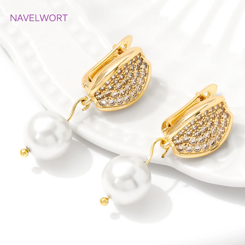 ทองเหลืองชุบทอง 18K Earwires F - Jewelry Making Kit บทวิจารณ์และราคา