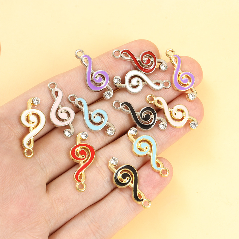 100 ชิ้น/ล็อต จี้รูปโน้ตดนตรี  - Jewelry Making Notes บทวิจารณ์และราคา