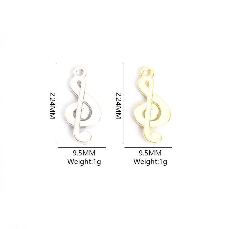 100 ชิ้น/ล็อต จี้รูปโน้ตดนตรี  - Jewelry Making Notes บทวิจารณ์และราคา