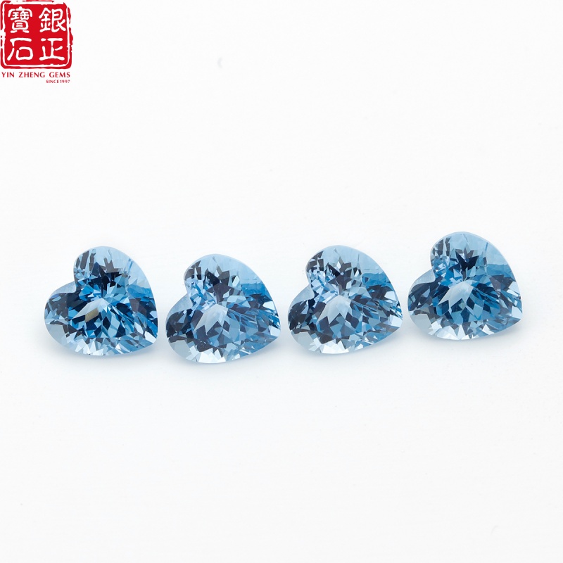 สปิเนลสีฟ้าอ่อนรูปหัวใจหลอมละล - Jewelry Making Light บทวิจารณ์และราคา