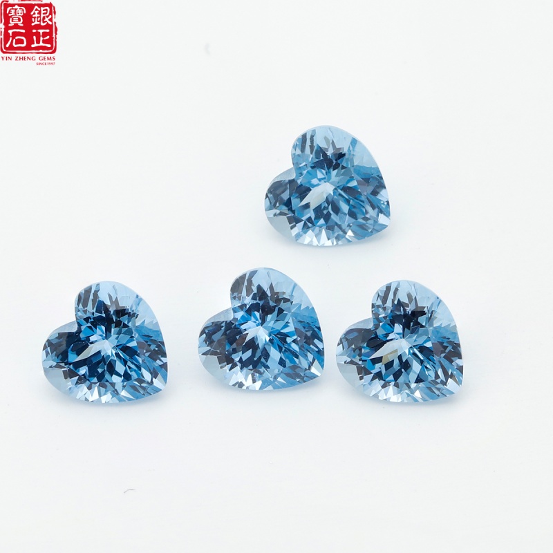 สปิเนลสีฟ้าอ่อนรูปหัวใจหลอมละล - Jewelry Making Light บทวิจารณ์และราคา