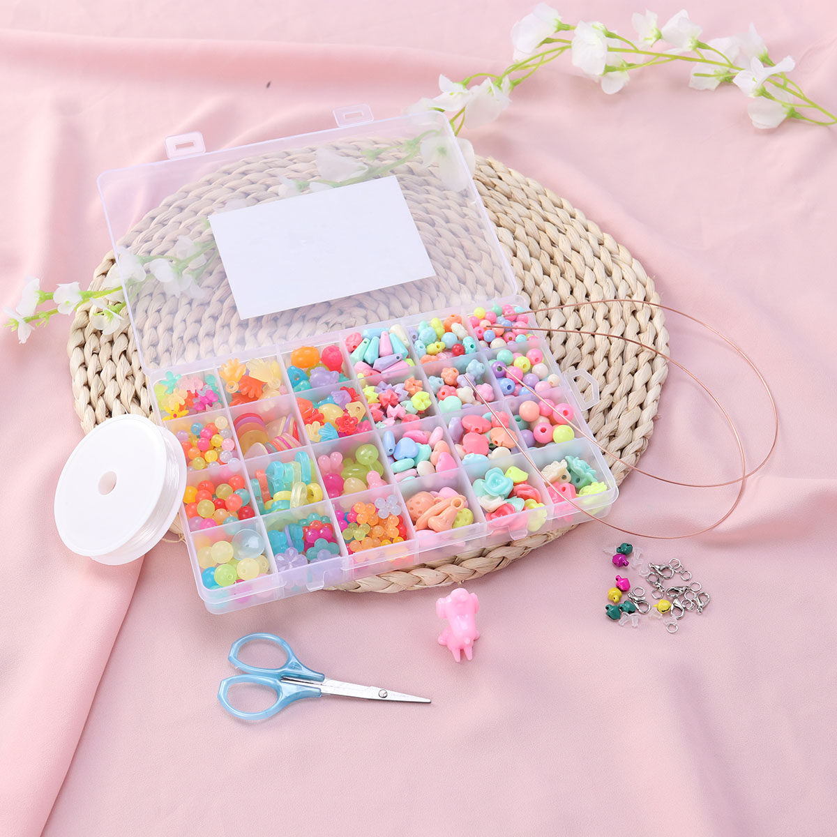 ชุดลูกปัด DIY 520 ชิ้น สำหรับท - Jewelry Making Kit For Kids บทวิจารณ์และราคา