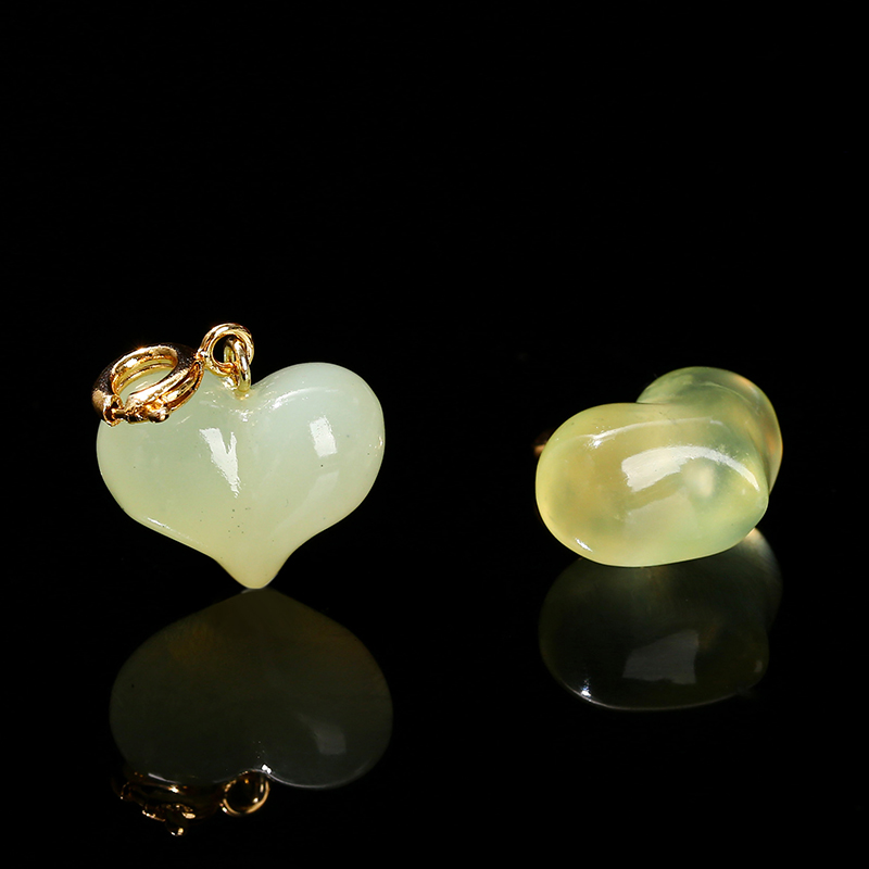 1ชิ้นจี้หินธรรมชาติสีเขียวอ่อน - Jewelry Making Light บทวิจารณ์และราคา