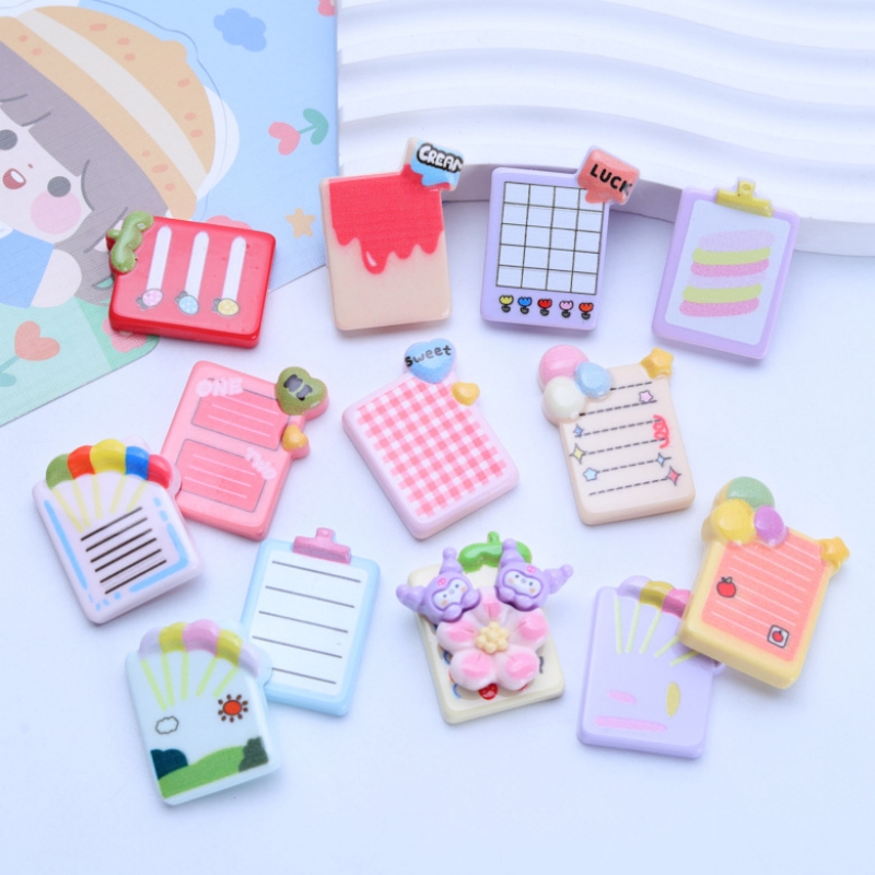 10pcs น่ารักเครื่องเขียนเรซิ่น - Jewelry Making Notes บทวิจารณ์และราคา