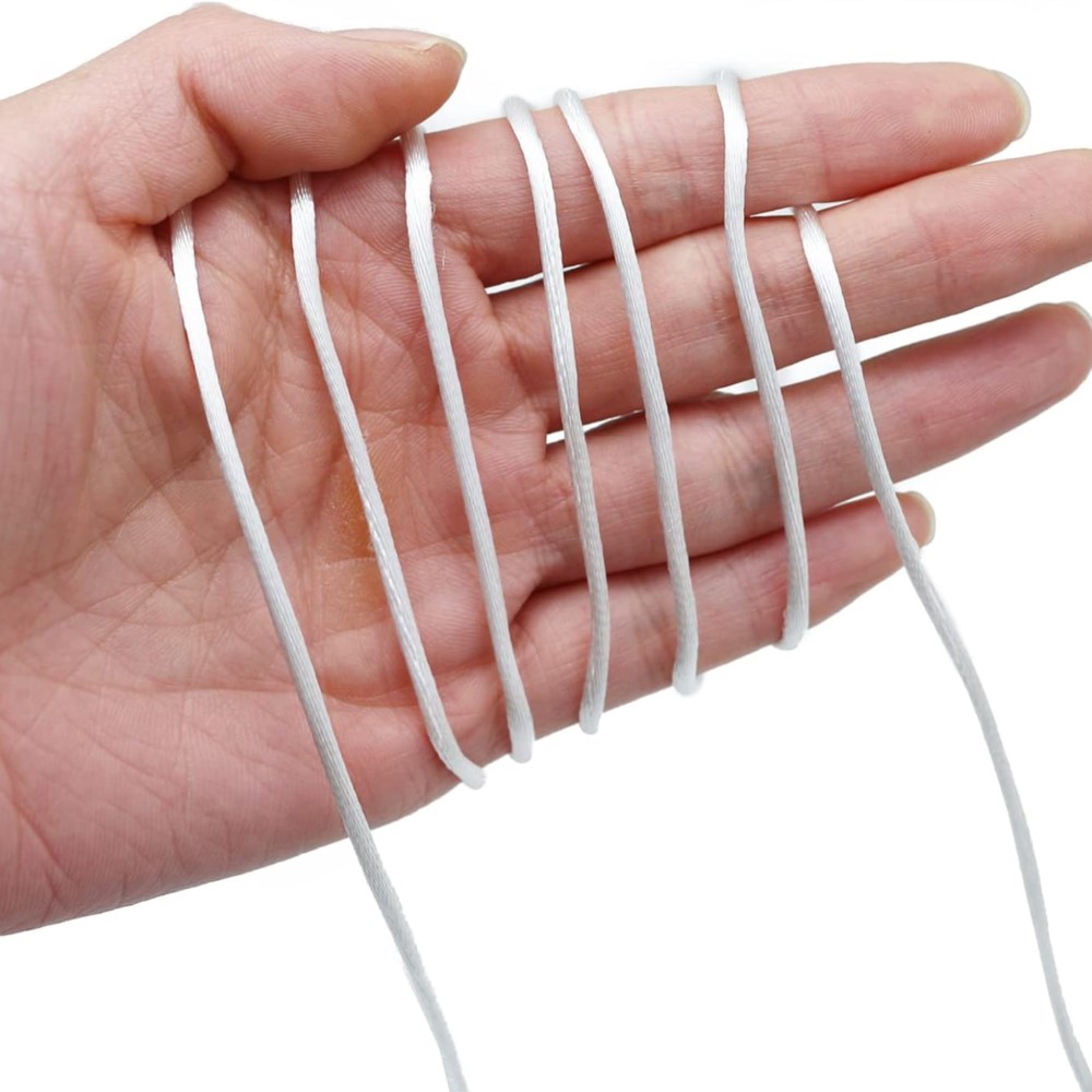เชือกไนลอนซาตินขนาด 0.8/1.5 มม - Jewelry Making Knots บทวิจารณ์และราคา