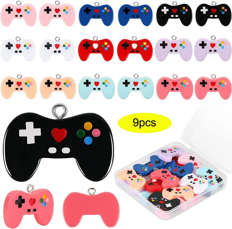 9 ชิ้นวิดีโอเกม Charms จี้แหวน - Jewelry Making Game บทวิจารณ์และราคา