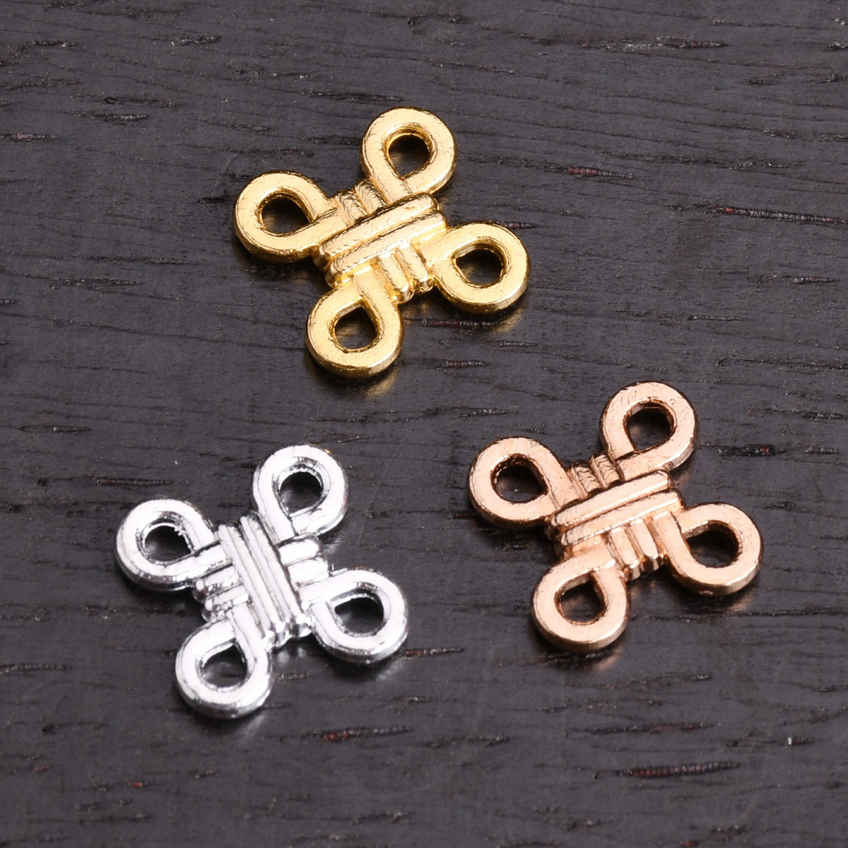 ตัวเชื่อมจี้โลหะรูปทรงกากบาทขน - Jewelry Making Knots บทวิจารณ์และราคา