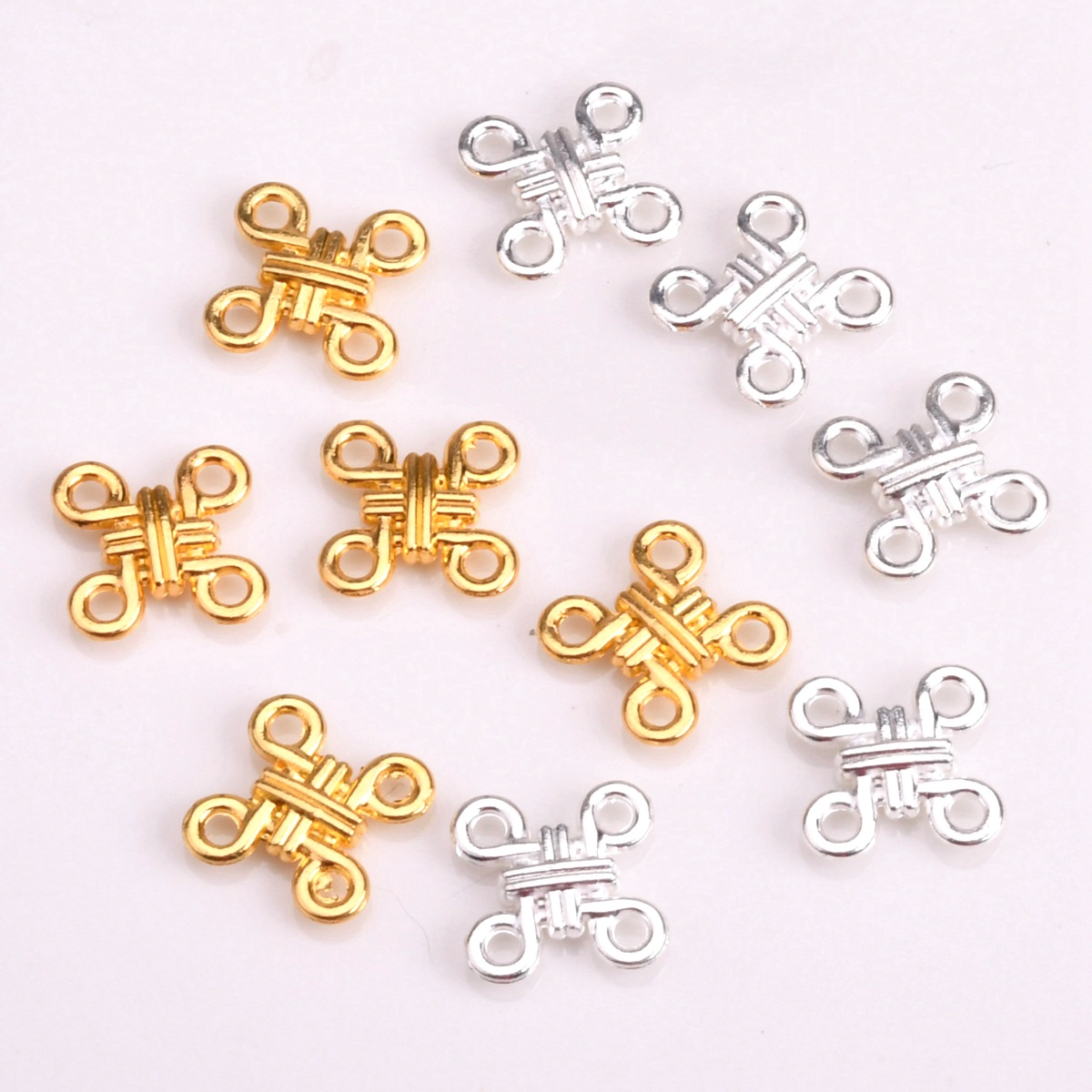 ตัวเชื่อมจี้โลหะรูปทรงกากบาทขน - Jewelry Making Knots บทวิจารณ์และราคา