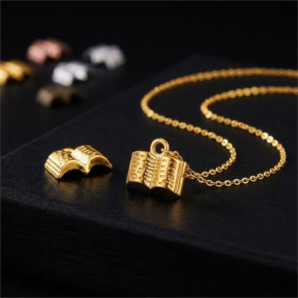 จี้โลหะรูปหนังสือสไตล์วินเทจ 1 - Jewelry Making Guide Book บทวิจารณ์และราคา