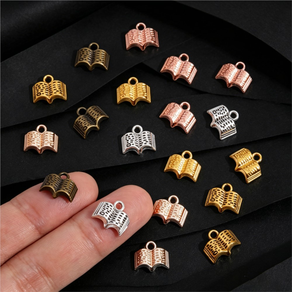 จี้โลหะรูปหนังสือสไตล์วินเทจ 1 - Jewelry Making Guide Book บทวิจารณ์และราคา
