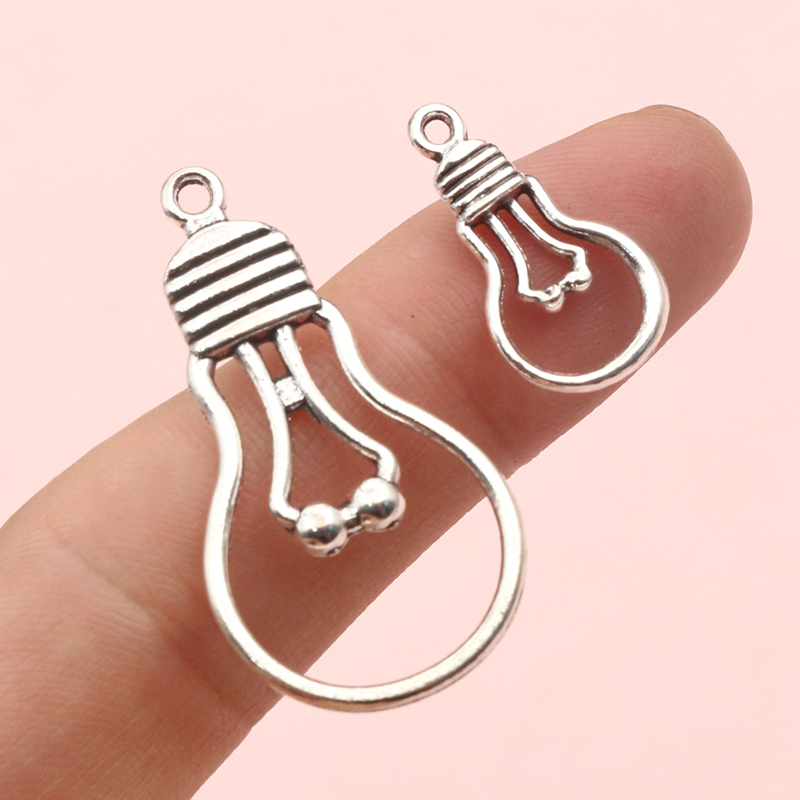 20pcs หลอดไฟ Charms จี้ 2 ขนาด - Jewelry Making Light บทวิจารณ์และราคา