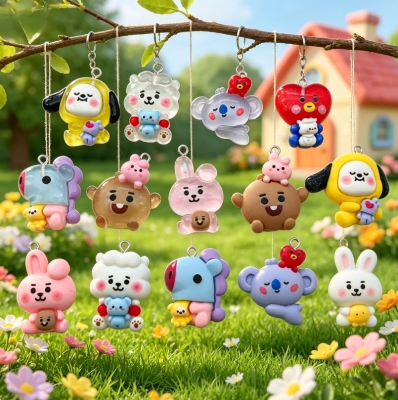 ชุด 7 ชิ้น BT21 ชาร์มการ์ตูนเร - Jewelry Making Factory บทวิจารณ์และราคา
