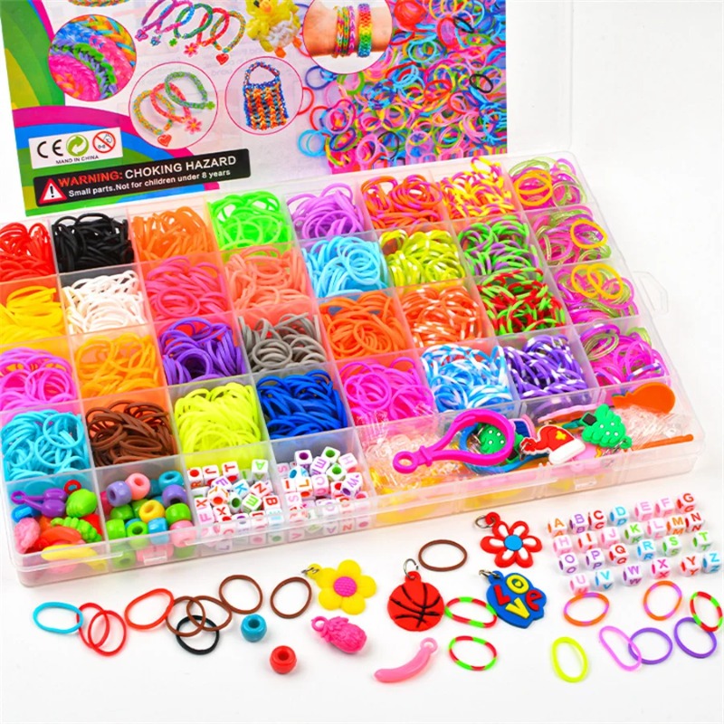 4300 ชิ้น+ ชุดยางรัดหลากสี 32  - Jewelry Making Kit บทวิจารณ์และราคา