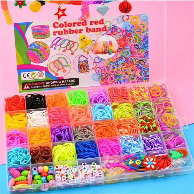 4300 ชิ้น+ ชุดยางรัดหลากสี 32  - Jewelry Making Kit บทวิจารณ์และราคา