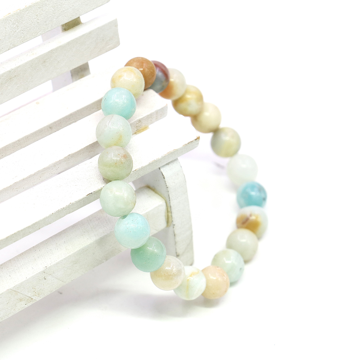 สร้อยข้อมือลูกปัดหินอาเกตสีน้ำ - Jewelry Making Amazon บทวิจารณ์และราคา