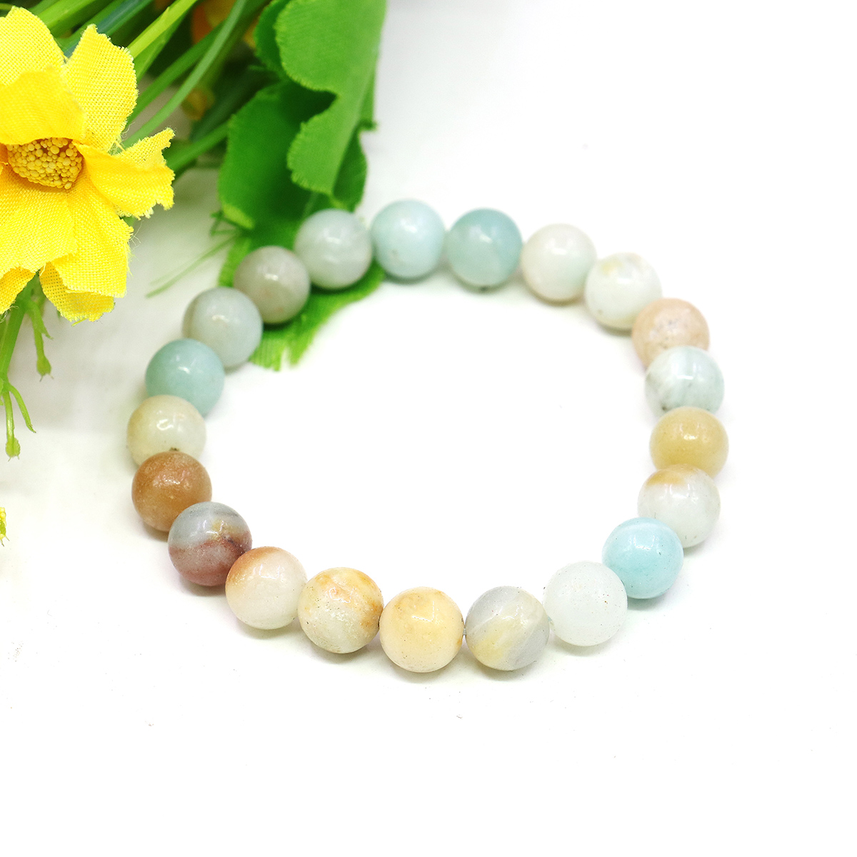 สร้อยข้อมือลูกปัดหินอาเกตสีน้ำ - Jewelry Making Amazon บทวิจารณ์และราคา