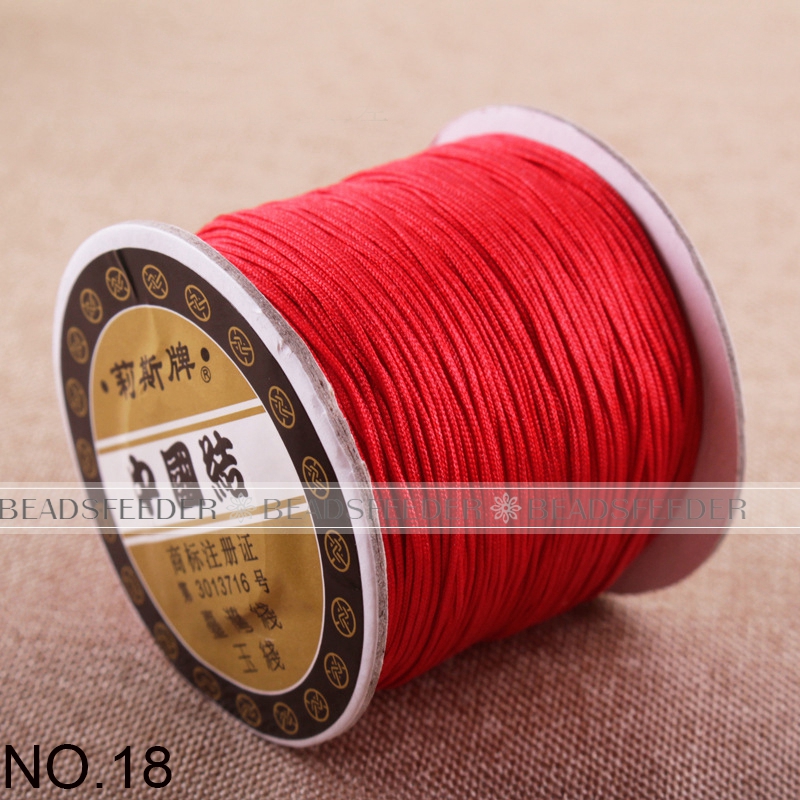ด้ายหยกจีนถักลาย 0.8 มม. ม้วน  - Jewelry Making Knots บทวิจารณ์และราคา
