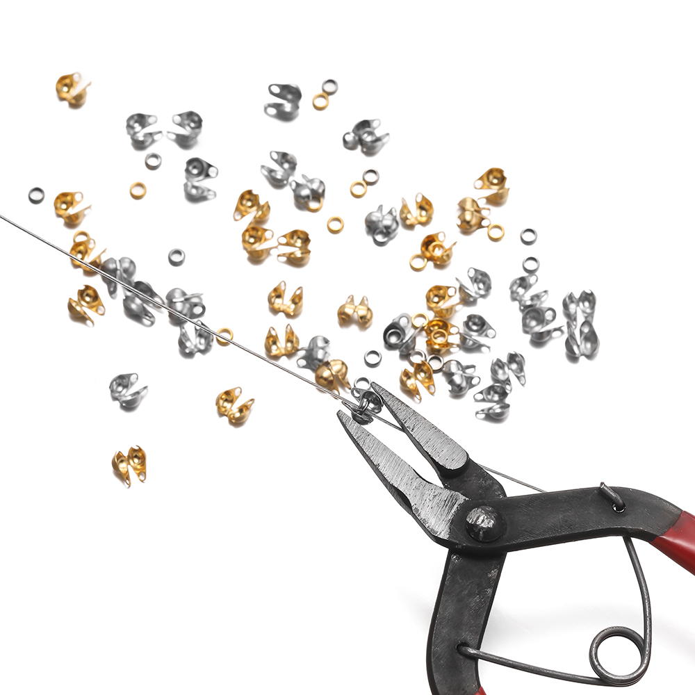 1 ชุดสแตนเลสสตีล CRIMP ลูกปัดเ - Jewelry Making Knots บทวิจารณ์และราคา