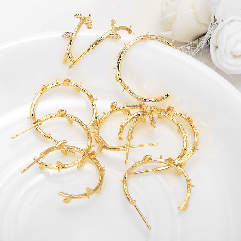 6PCS 18K Gold สีทองเหลืองครึ่ง - Jewelry Making Set บทวิจารณ์และราคา