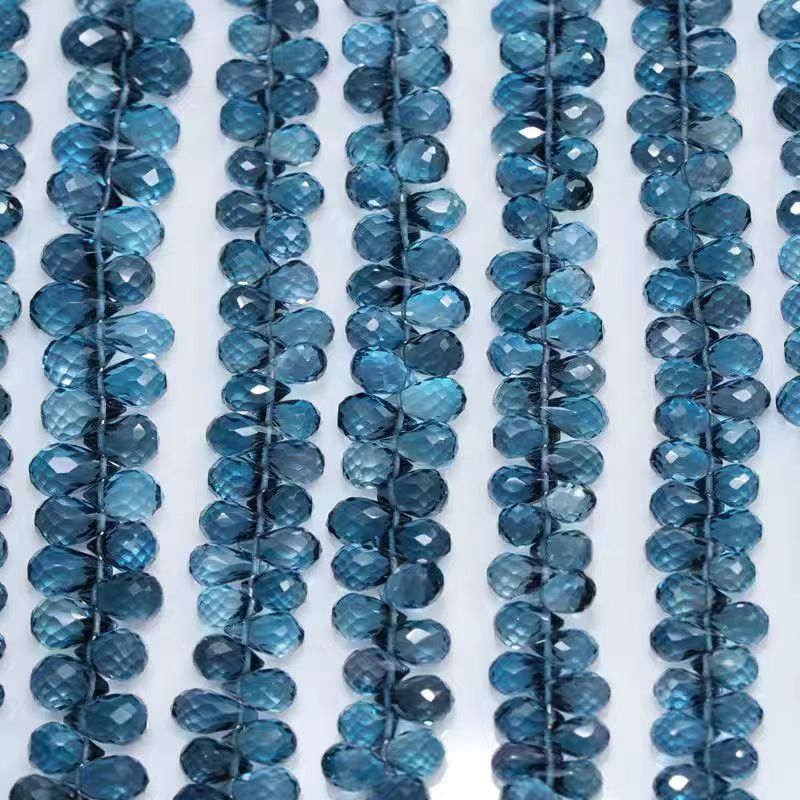 ลูกปัดโทแพซสีน้ำเงินลอนดอน 6A  - Jewelry Making In London บทวิจารณ์และราคา