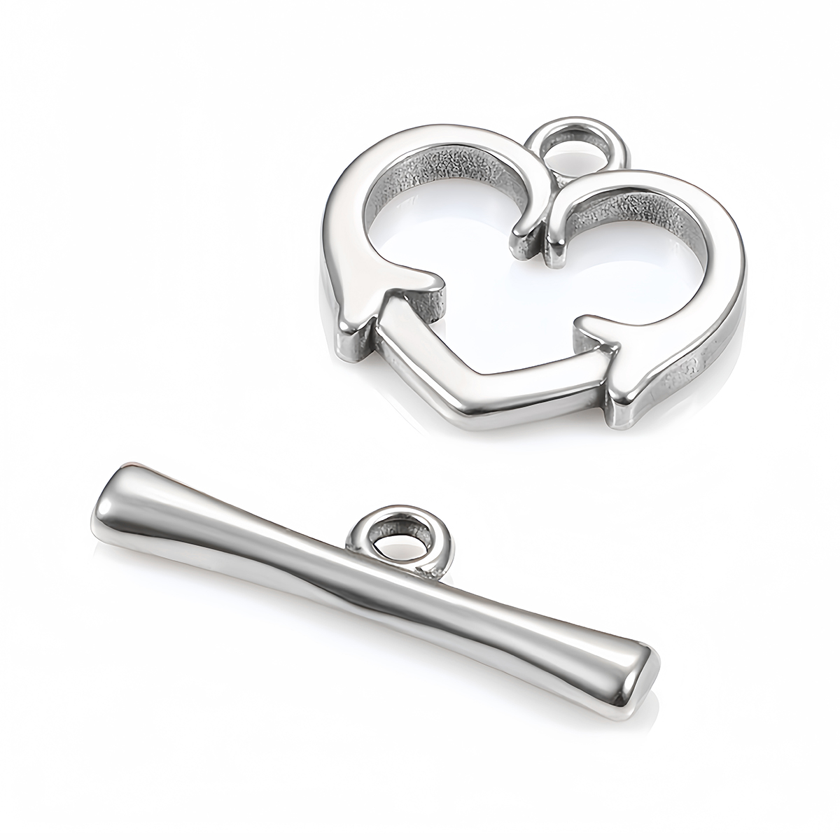 2 ชุดสแตนเลส OT Clasp หัวใจสลั - Jewelry Making Set บทวิจารณ์และราคา