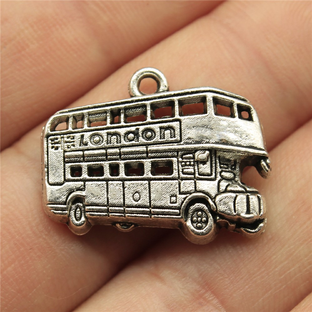 IFOCUS 10 ชิ้น/ล็อต London Bus - Jewelry Making In London บทวิจารณ์และราคา