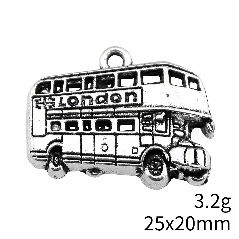 IFOCUS 10 ชิ้น/ล็อต London Bus - Jewelry Making In London บทวิจารณ์และราคา