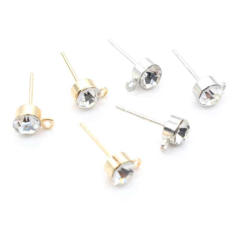 50pcs ต่างหู Pins Zircon 4/5/6 - Jewelry Making Kit บทวิจารณ์และราคา