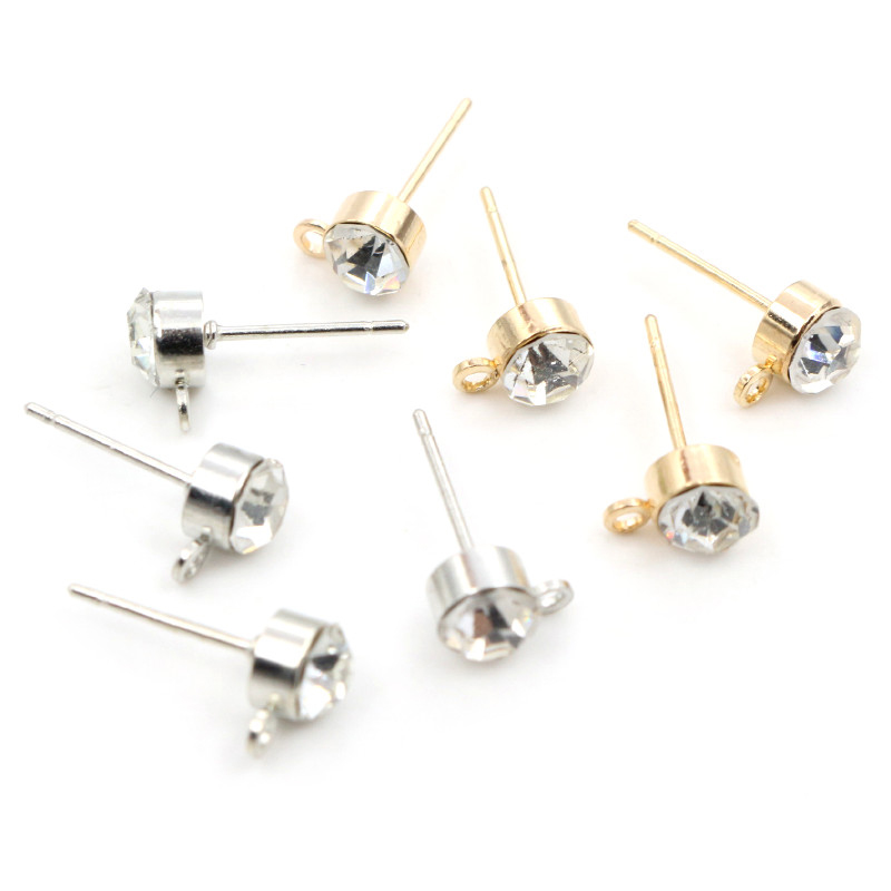50pcs ต่างหู Pins Zircon 4/5/6 - Jewelry Making Kit บทวิจารณ์และราคา