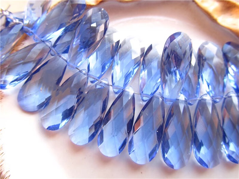 2 ชิ้นลูกปัดหลวมลอนดอนบลูสีควอ - Jewelry Making In London บทวิจารณ์และราคา